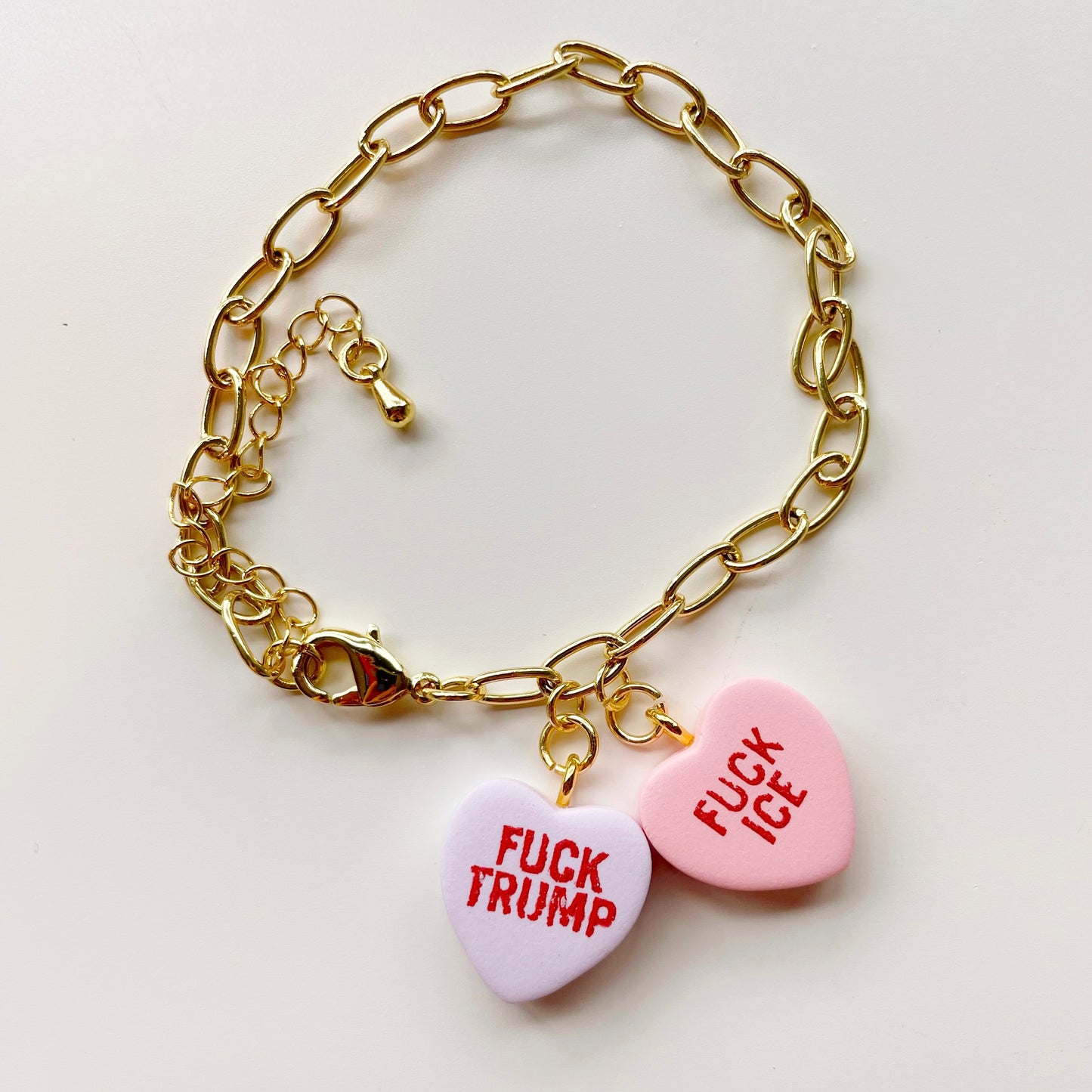 Charm Bar: Resistance Heart Charm Bracelet (2 Charms)
