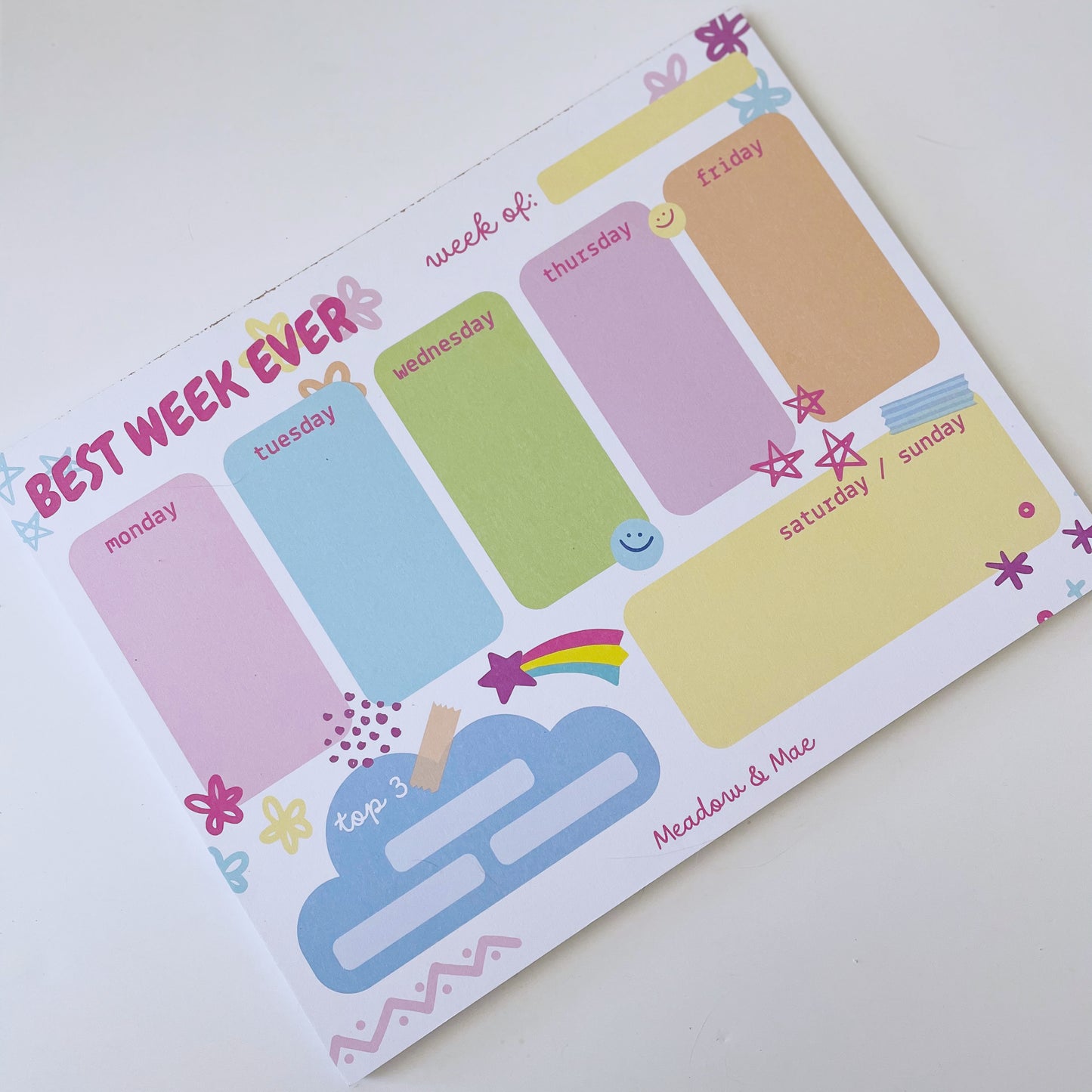 Weekly Planner Notepad