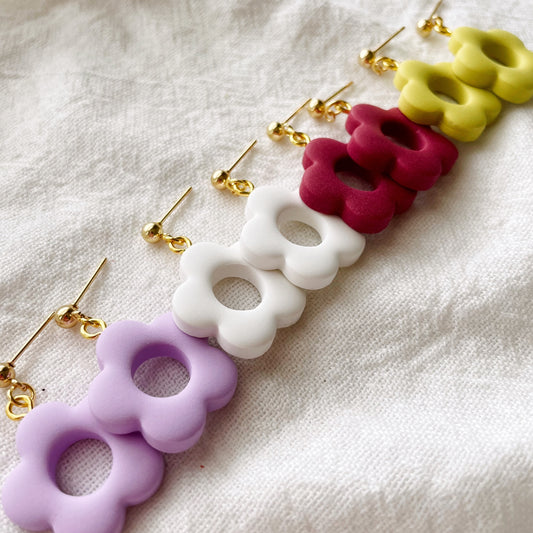 Chunky Flower Dangles