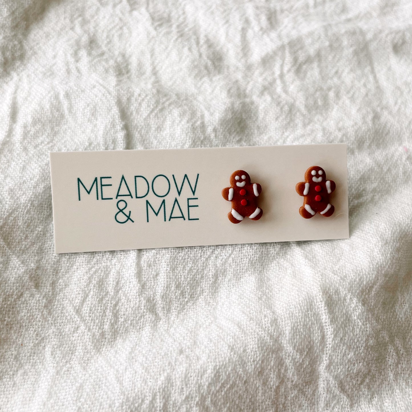 Gingerbread Man Studs
