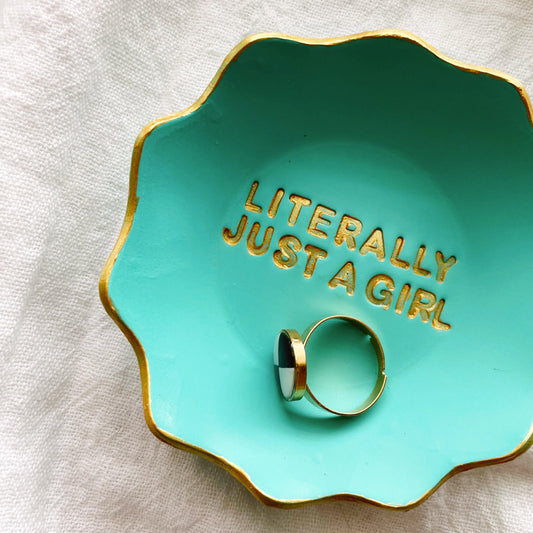 Just a Girl Trinket Dish