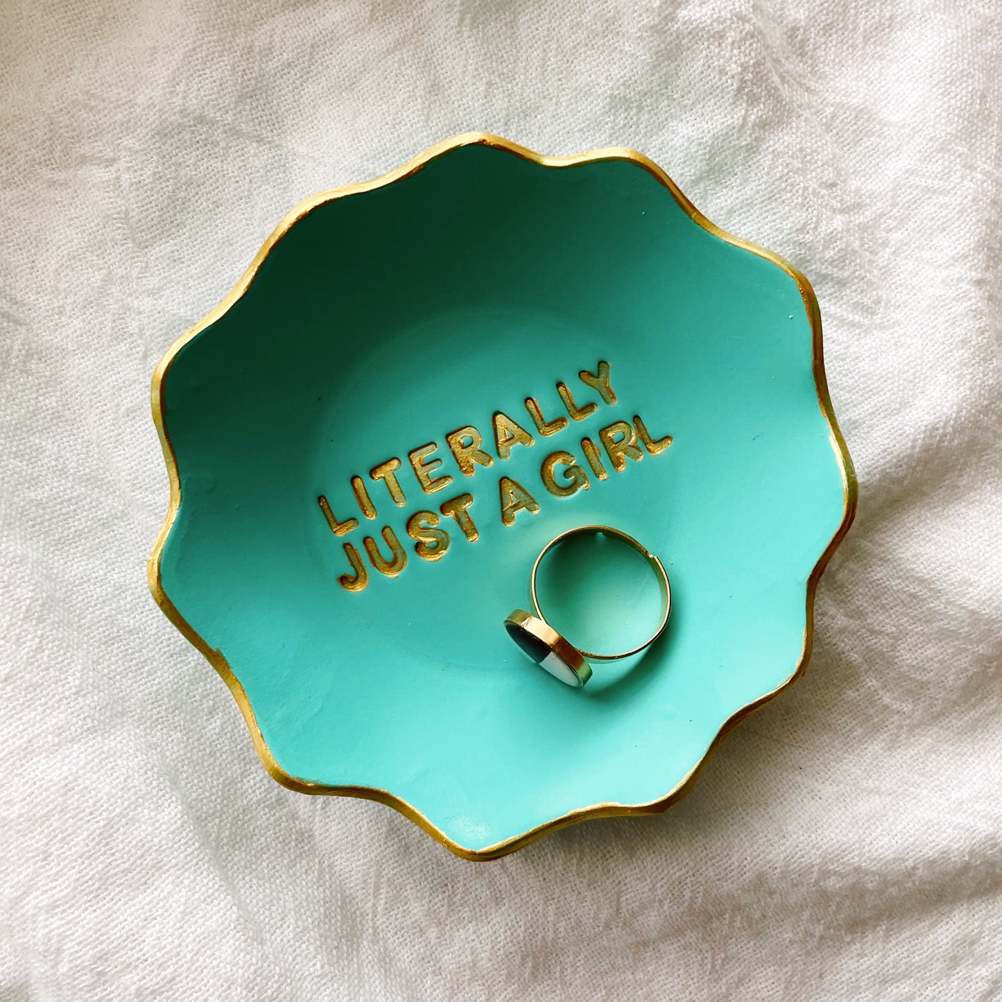 Just a Girl Trinket Dish