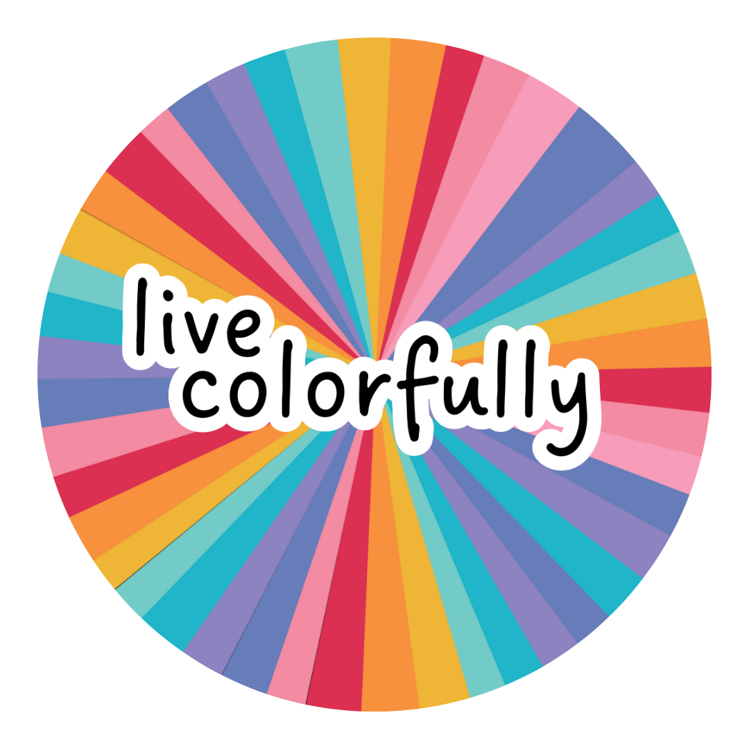 Live Colorfully Sticker