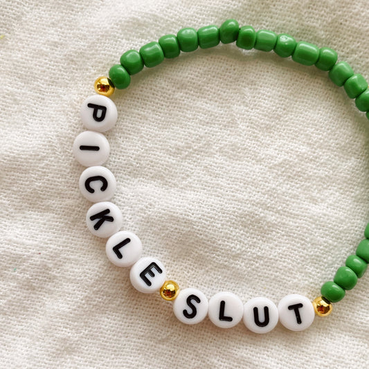 Beaded Bracelet - Pickle Slut