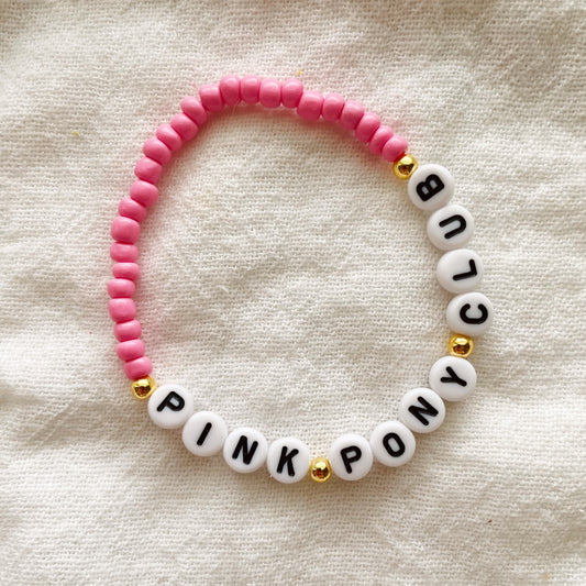 Beaded Bracelet - Pink Pony Club