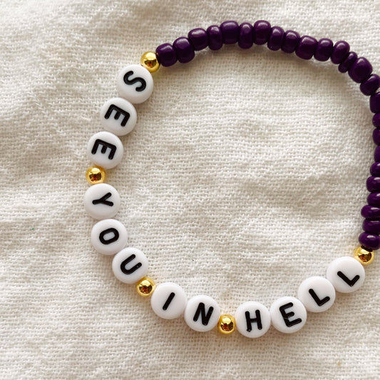 Beaded Bracelet - See You In Hell