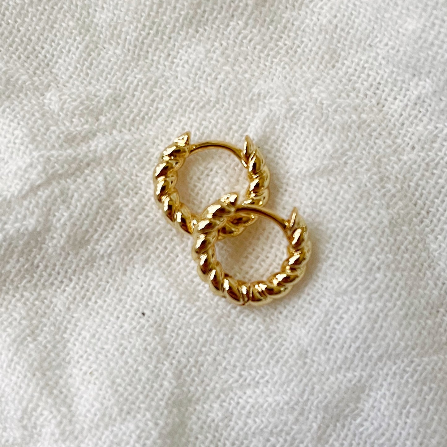 Tiny Twisted Hoops
