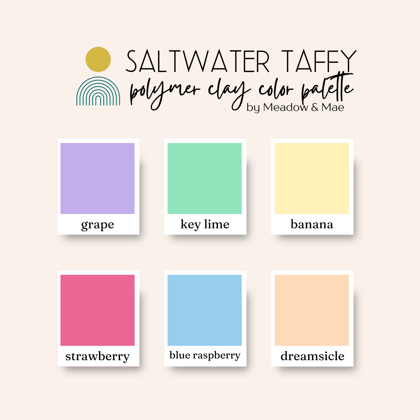 Color Recipe Guide: Saltwater Taffy (Digital Download)
