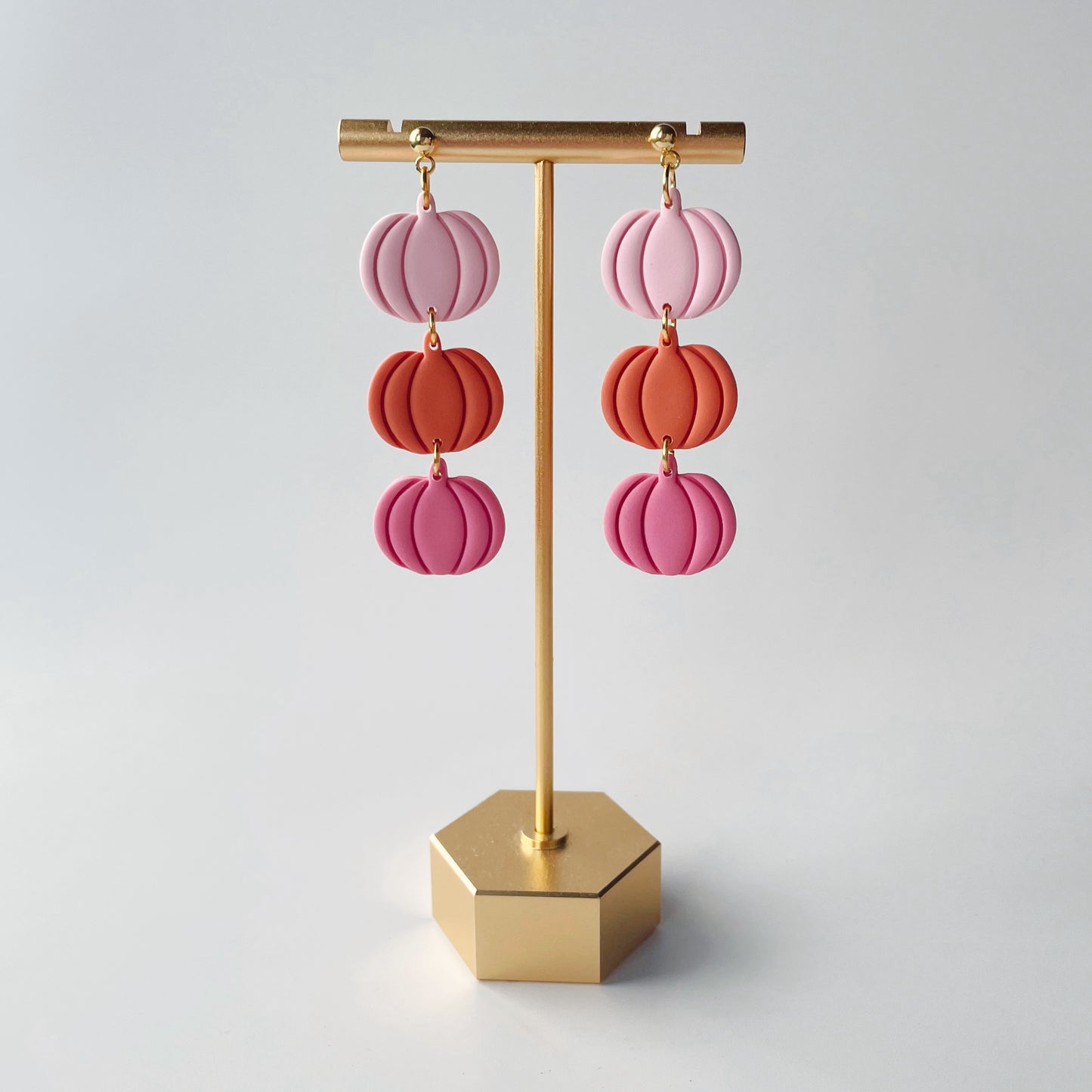 Pink Pumpkin Dangles