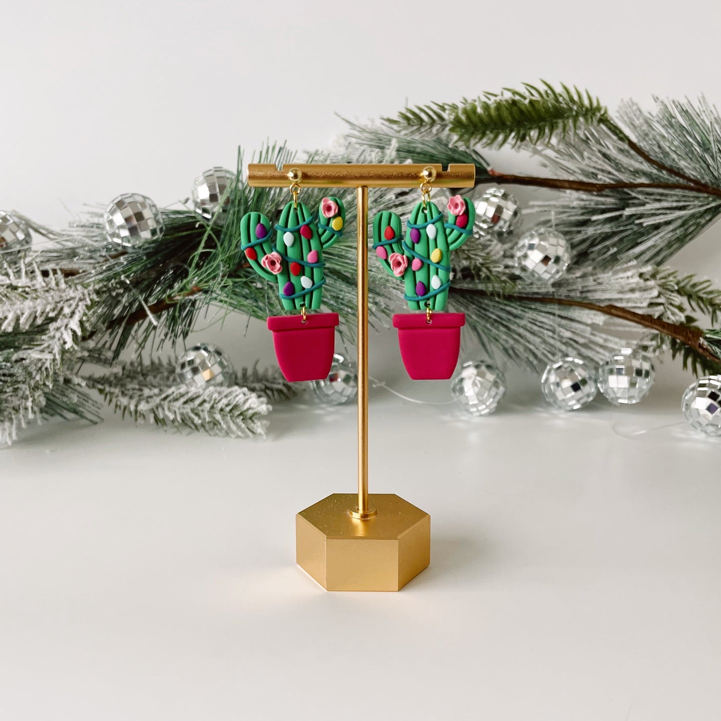 Christmas Cactus Dangles