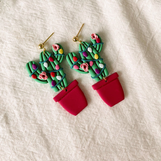 Christmas Cactus Dangles