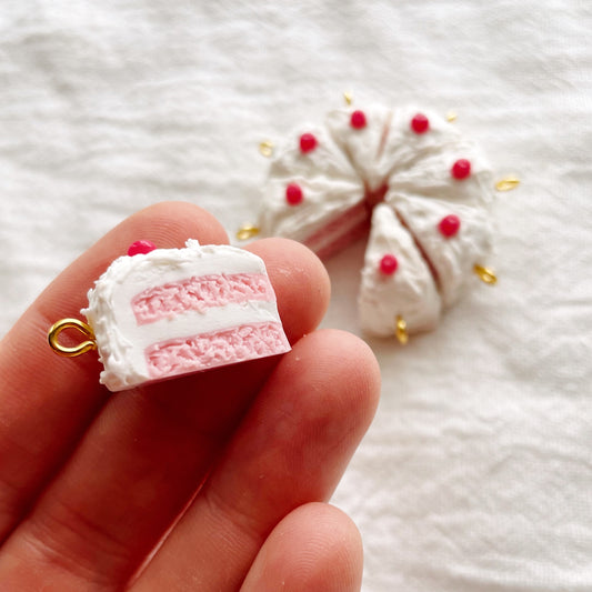 Swappable Earring Charm - Cake Slice