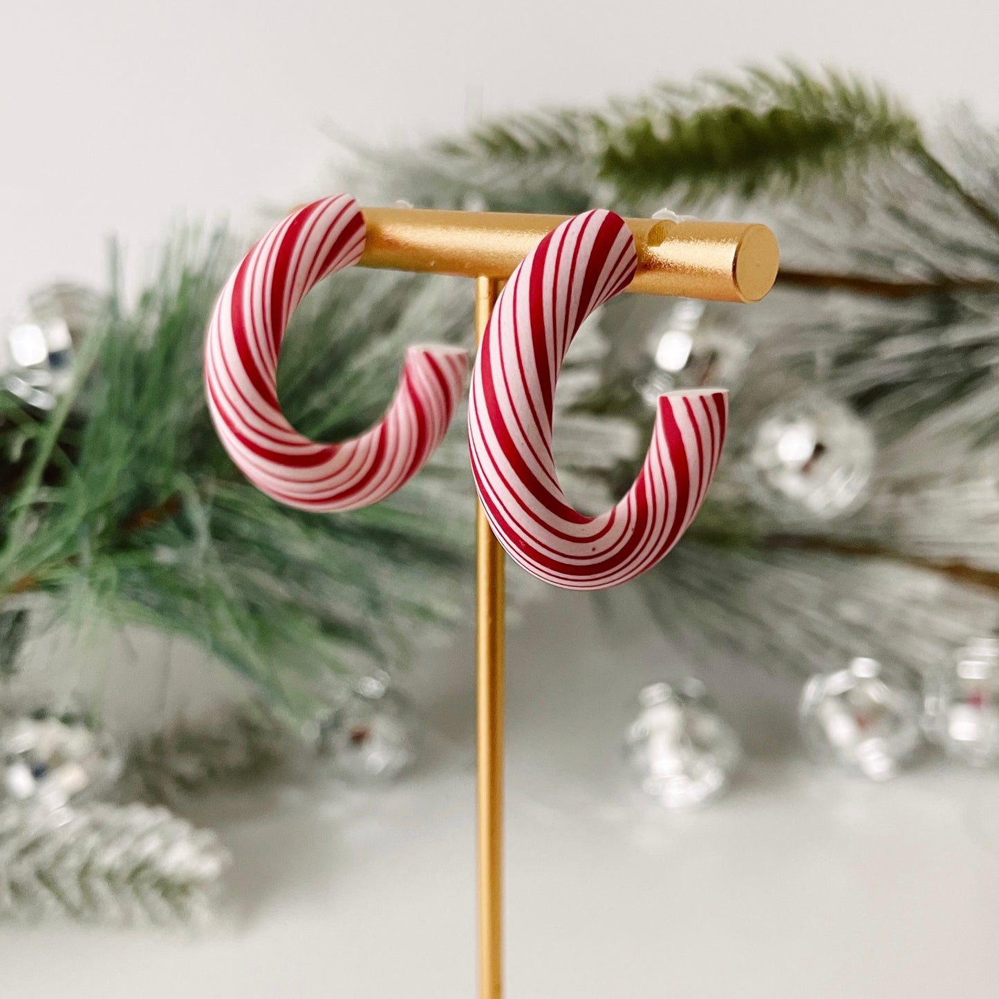 Candy Cane Hoops - Classic