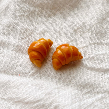 Croissant My Heart Studs