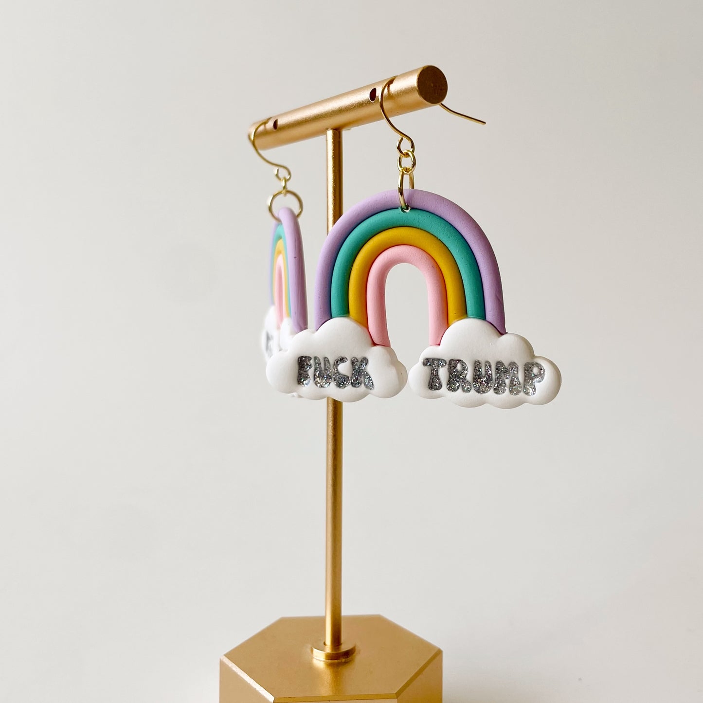 Fuck Trump Rainbow Dangles *PREORDER*