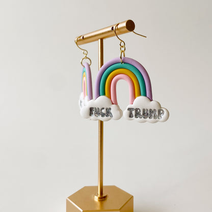 Fuck Trump Rainbow Dangles *PREORDER*