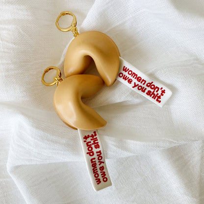 Feminist Fortune Cookie Dangles *PREORDER*