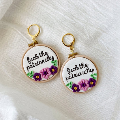 Fuck the Patriarchy Dangles *PREORDER*