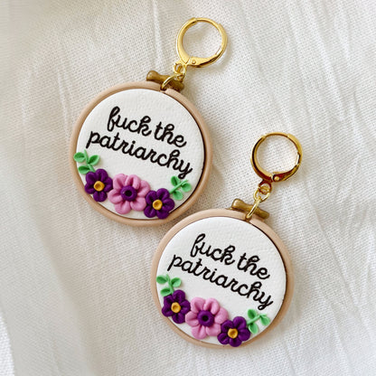 Fuck the Patriarchy Dangles *PREORDER*