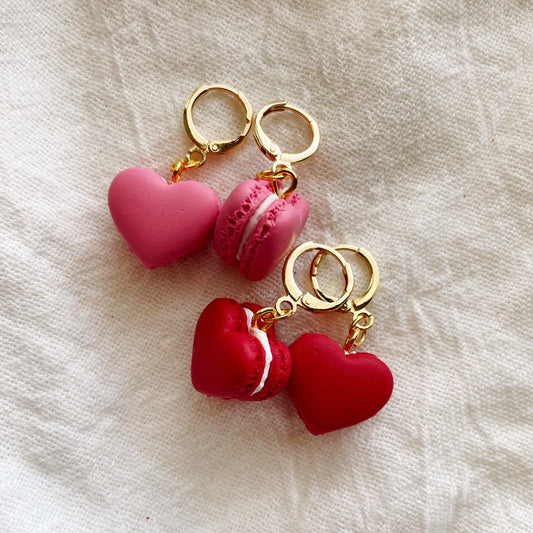 Macaron Heart Dangles