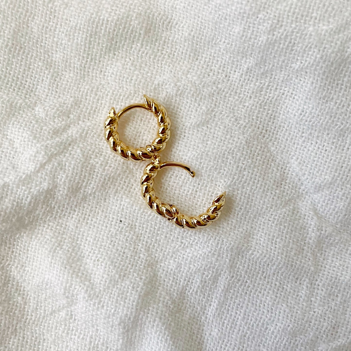 Tiny Twisted Hoops