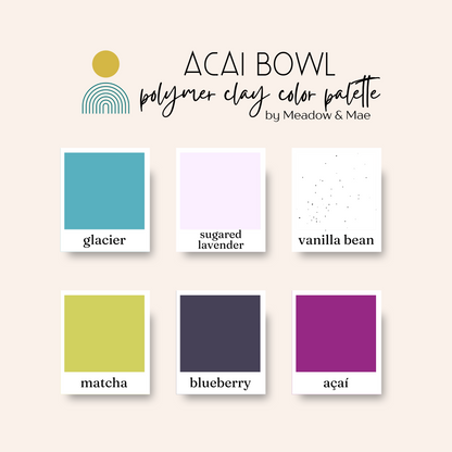 Color Recipe Guide: Acai Bowl (Digital Download)
