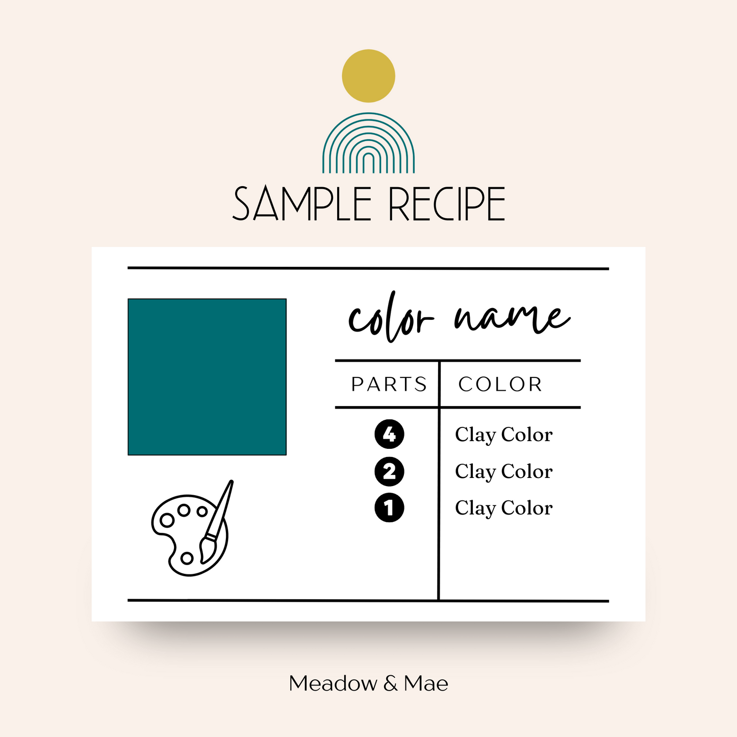 Color Recipe Guide: Child's Play (Digital Download)